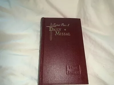 VTG Saint Pius X Daily Missal Confraternity Version 1961 Latin English Prayers • $44.99
