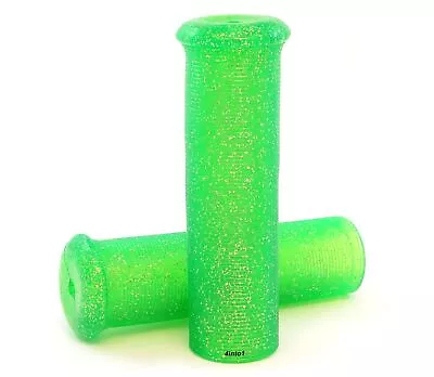 Emgo Jackhammer Metal Flake Motorcycle Grips 42-21126 - Green - 7/8  • $19.95