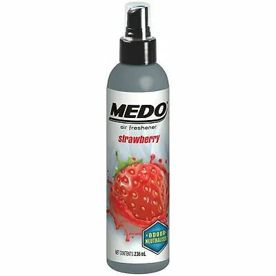 Medo Pump Spray Car Air Freshener Strawberry Neutralises Unpleasant Odour 236ml • £4.99