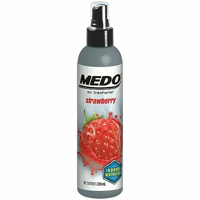Medo Pump Spray Car Air Freshener Strawberry Odour Neutralising Mist 236ml • £4.99