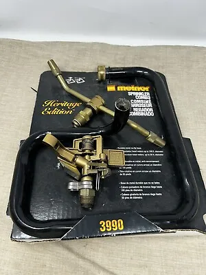 Vintage Melnor Heritage Edition Sprinkler Combo Set Pulsating & Rotating NOS • $44.99