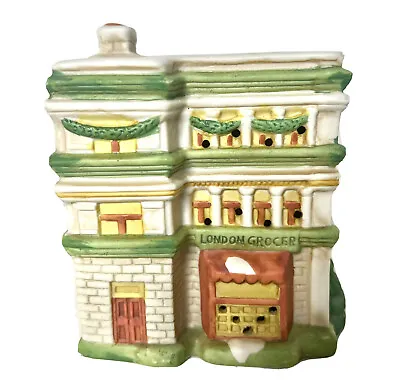 Dickens Of London Christmas Village Replacement House London Grocer 1991 NoLight • $15.99