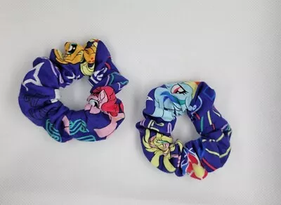 Two Small Kid Child Scrunchie My Little Pony Licensed Cotton Fabric Purple Blue • $10