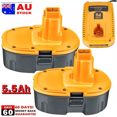 For DeWalt 18V XRP 5500mAh Battery/Charger DC9096S DC9096-2 DC9096 DC9098 DC9099 • $35.90