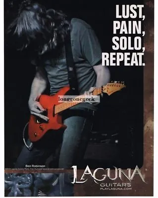 $7.95 • Buy 2010 LAGUNA Electric Guitar BEN ROBINSON VINTAGE Print Ad