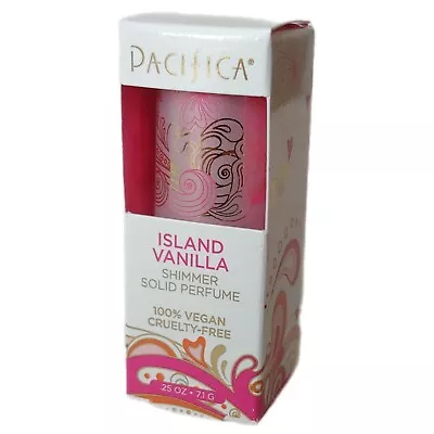 Pacifica Island Vanilla Shimmer Solid Perfume .25oz Brand New In Box • $29.99