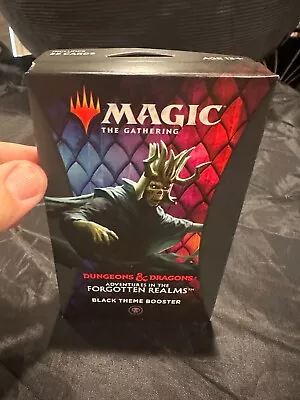 Magic: The Gathering Adventures In The Forgotten Realms Black Theme Booster Pack • $10