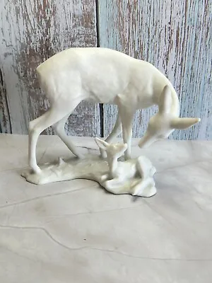 Vintage Kaiser Porcelain Deer Doe With Fawn Bisque Sculpture Germany G Bochmann • $75
