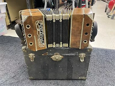 Vintage Silberhorn's Clarion Concertina Squeezebox 39 Buttons W/ Case Chicago • $299.99