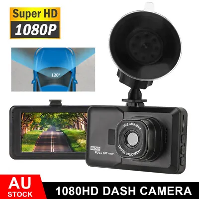 $23.95 • Buy Car Dash Camera Cam 1080P FHD 3  LCD Video DVR Recorder Camera 11 Languages Tool