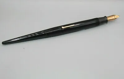 Antique MABIE TODD Company Black Lever Filler SWAN Fountain Pen 14K Nib • $125