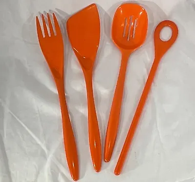 4 Vintage Mepal Melamine Rosti Of Denmark For Hutzler Orange Kitchen Utensils • $34.99