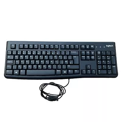 Logitech K120 Keyboard UK Layout Wired USB Plug & Play QWERTY (NO FEET STANDS) • £5.99