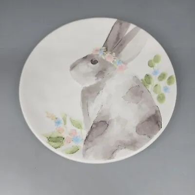 MUD PIE Watercolor Easter Bunny Rabbit Cheese Plate 8.5  • $8.99