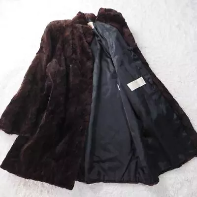 SAGA MINK Royal Shared Mink Coat Long Ultima Size FREE From Japan • $255.51