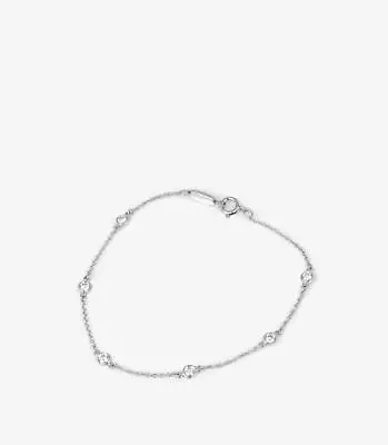 Tiffany & Co. 6 Diamond Platinum Elsa Peretti Diamonds By The Yard Bracelet • $2518.39