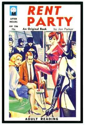 R-05161: Rent Party-1964 (1990s) - Reproduction Pulp Fiction Cover Postcard!     • $4.99