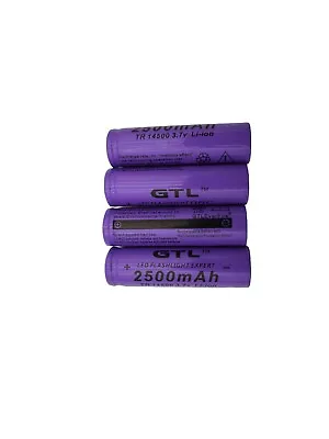 4 X 14500 Lithium Rechargeable Batteries 3.7V Battery Flat Top • £9.90