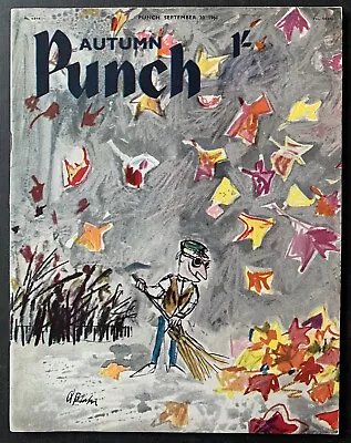  Quentin Blake PUNCH MAGAZINE September 20 1961 Ronald Searle AUTUMN LEAVES • £8