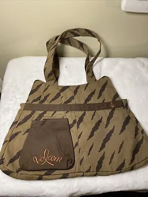 Volcom Large Brown Tote Travel Bag • $11
