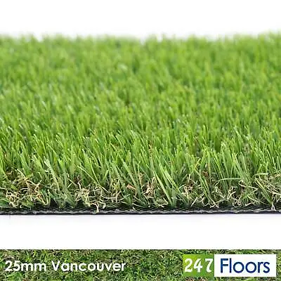25mm Luxury Dense Artificial Grass £6.99/m Astro Turf Garden Fake Grass 2m 4m 5m • £265.62