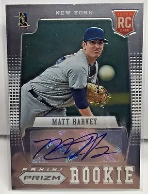 Matt Harvey 2012 Panini Prizm RC Rookie Card Autograph Auto SP - NEW YORK METS • $79.99