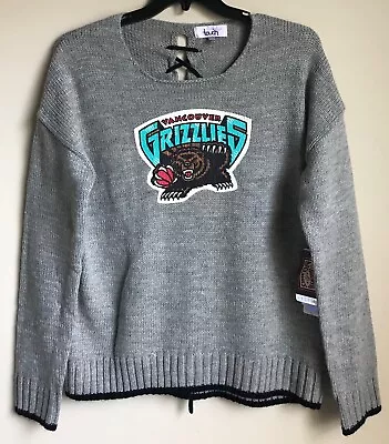 New Vancouver Grizzlies Women’s Winter Sweater Size XL Gray Ladies Shirt NBA • $8.24