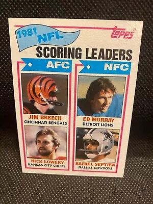 1981 NFL Scoring Leaders Card # 260 AFC Jim BreechNick Lowery NRC Ed Murray  • $3.99