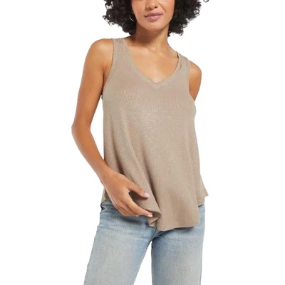 $46 • Buy Z Supply Rib Hacci Vagabond  Knit Tank Top Taupe