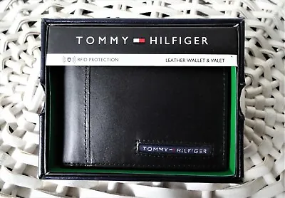 £18.98 • Buy Men's Leather Pascase Wallet'Tommy Hilfiger' Bifold 'CAMBRIDGE'Black,Credit Card