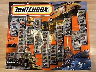 Vintage 1997 Matchbox Mega- Rig Cars Collectible Poster  • $7.80