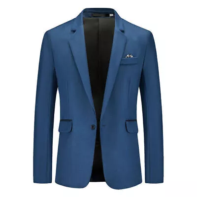 Men Formal Suit Blazer Jacket Coat Dress Business Work One Button Fashion Party • $32.20