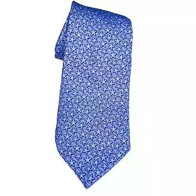 Vineyard Vines Stryker Silk Neck Tie Stars Starfish Blue • $22.50