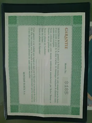 ♕ Genuine 1970s Rolex Non-chronometer Guarantee Cert Paper - Very Good Condition • $300