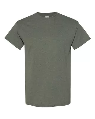 NEW Gildan Men's Heavy Cotton Plain Crew Neck Short Sleeves T-Shirt 5000 • $6.99