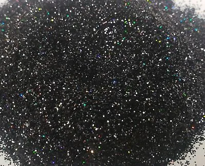 Black Kaleidoscope Holographic Metal Flake Glitter .015 Square Painting Crafting • $27.67