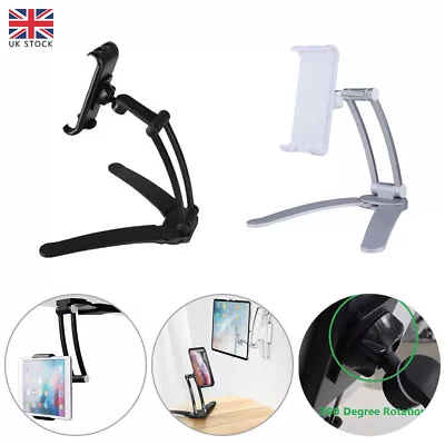 2 In 1 Desktop Kitchen Stand Wall-Mount Bracket Holder For Phone Tablet IPad Air • £14.52