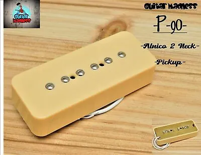 G.M. P-90 Soap Bar  Pickup Neck Cream Alnico 2 For Gibson Epiphone ® • $19.90