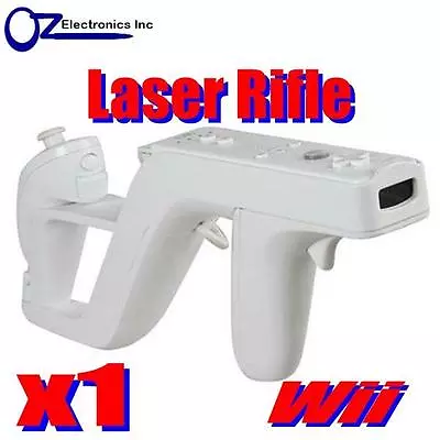 White Zapper Gun Rifle For Nintendo Wii Shooting Games Call Of Duty NEW • $12.90