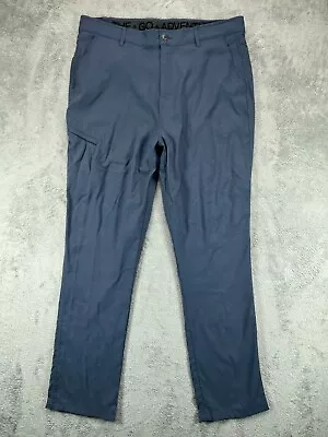 Mens 38x34 Pants GERRY Venture Performance Gray Nylon Softshell Comfort Waist • $19.45