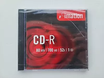 Imation CD-R 80 Recordable Blank CDR Disc 80MIN / 700MB / 52x - NEW & SEALED • £3.07