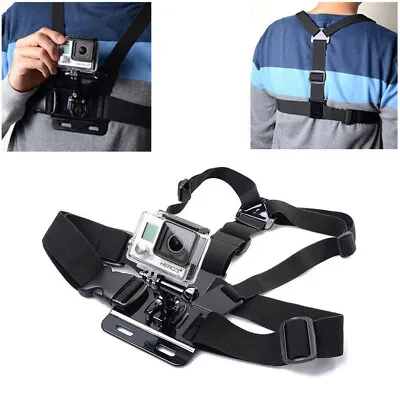Body Chest Strap Harness For GoPro Mount Support GoPro Hero Sports Action Camera • £4.28