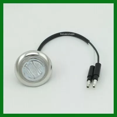 Maxxima Marker  6 LED Light 1-1/4  Red Clear Lens With Stainless Chrome Bezel • $14.50