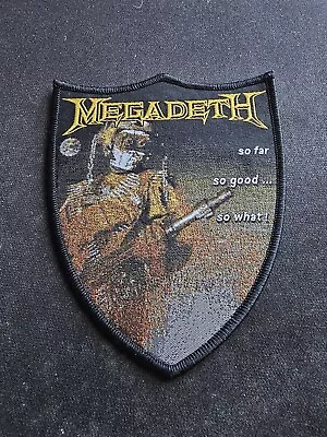 Megadeth So Far So Good So What Patch PTPP Pull The Plug Patches • $10