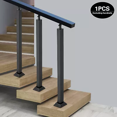 Metal Stair Railing Handrail Porch Deck Patio Railing 75cm For Balcony Porches • $35