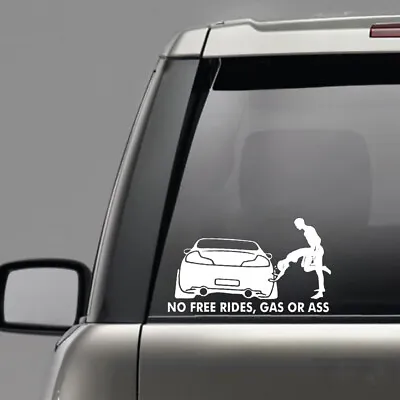 1x Funny No Free Rides Gas Or *** Car Window Sticker Decal Decor Car Accessories • $1.39