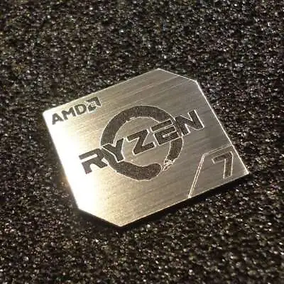 AMD RYZEN 7 Cpu PC Logo Label Decal Case Sticker Badge Silver [428b] • $3.69