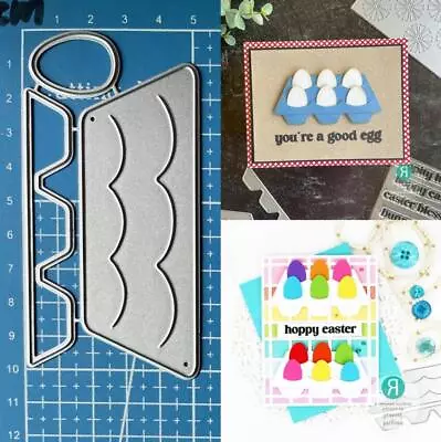 Egg Carton Metal Cutting Dies Scrapbooking Paper Craft Mould Blade Punch Stencil • £3.61