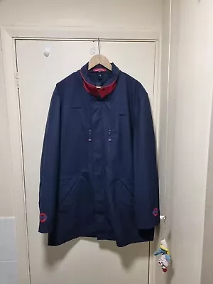 British Subway Railways Goods Guard Jacket Men's Uniform 44  Chest Blue • £89.99