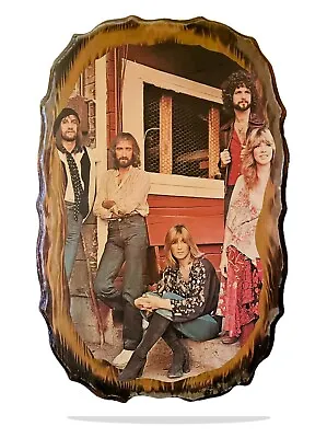 Fleetwood Mac 1976 Vintage Poster On Wood Music Plaque Colorama Art Sichhart • $399.95